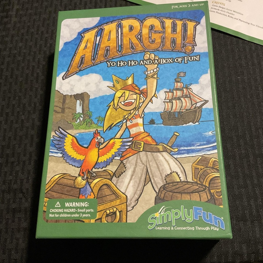 Simply Fun AARGH! Yo Ho Ho And A Box Of Fun Complete Pirate Memory Game 3+ Used